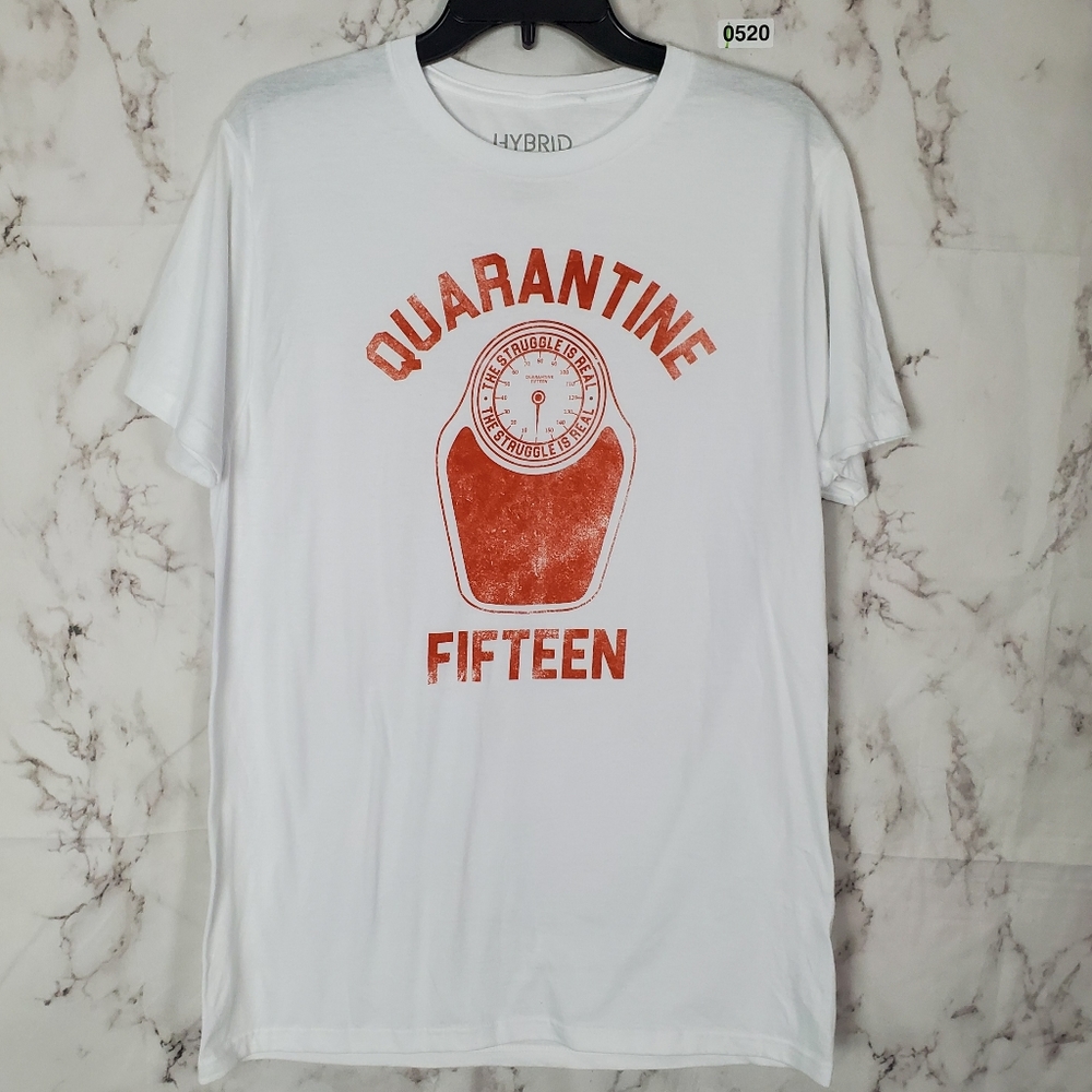 Quarantine Fifteen Graphic Tee White Short Sleeve - Picture 6 of 6